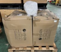 24x White 13 tog double duvets - 2000mm x 2000mm