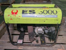 Pramac ES 3000 110V petrol generator - W 620 x D 400 x H 500mm