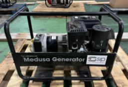 SIP Medusa 2.5 kVA generator with Kohler petrol engine - 110V output - L 640 x W 440 x H 460mm