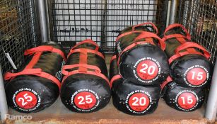 Exercise Powerbags - 2x 25kg, 2x 20kg and 2x 15kg