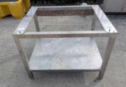 Stainless steel combi oven stand - L 870 x W 640 x H 700mm
