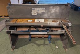 Waltons UTG/50/16 sheet metal guillotine - Serial No: 7275 - Year: 2007 - W 1500 x D 1160 x H 1160mm