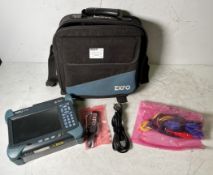EXFO FTB-1-V2AXAA universal test system in carry case with cables - ZIP BROKEN