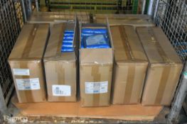 7x boxes of PAL R21234AX polythene blue overshoes - size X-Large - 20 packs of 100 per box