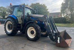 New Holland T6030 tractor with Quicke Q55 front loader - full details in description
