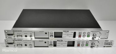 2x Marantz PMD570 solid state recorders - W 480 x D 295 x H 40mm