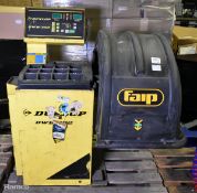 Dunlop DWB/302 wheel balancer machine - 220V - single phase - W 1240 x D 960 x H 1260mm