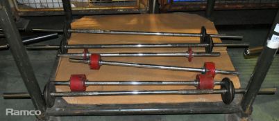 6x exercise barbells - full details in description