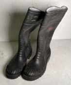 8x pairs of safety toe capped wellington boots - size 7/41, 7x PSF, 1x trucker