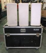 6x Panasonic RAMSA WS-B200 (60W) dual 8 inch moulded-resin 100V-line white loudspeakers