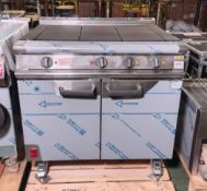 Falcon Dominator Plus E3101 3HP stainless steel 3-plate 400V electric oven range