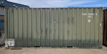 20ft shipping and storage container - L 20ft x W 8ft x H 8.5ft