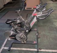 2x Keiser M3 spinner exercise bikes - see description