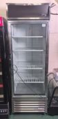 True Refrigeration GDM-23-HC-TSL01 commercial single glass swing door merchandiser refrigerator