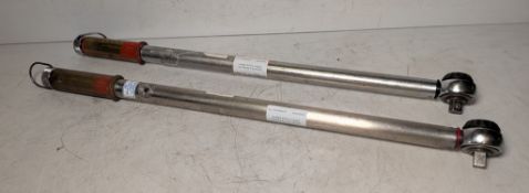 2x Norbar SL3 Slimline 60-220Nm torque wrenches