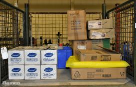 Mixed hand sanitisers, food preparation clothing, bin liners and more - see description