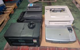 4x desktop printers - HP Officejet 8725, HP Laserjet 5000, Brother MFC-J5625DW, HP Photosmart 2575