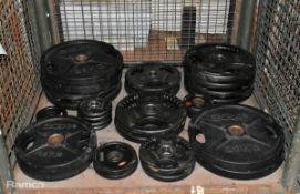 25x rubber weight plates - full details in description