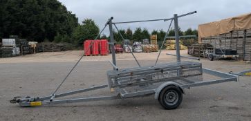 Trailers & Components Ltd 3 tier canoe trailer with storage box - L 5930 x W 2400 x H 2500mm