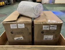 12x White 13 tog double duvets - 2000mm x 2000mm