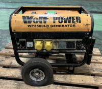 Wolf Power WP3500LR 6.5HP generator