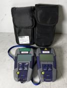 1x Viavi SmartPocket OLS-35 optical light sources and 1x OLP-37 Optical power meter with cases