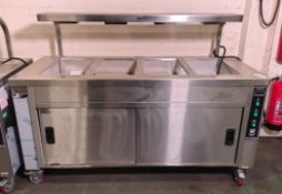 Falcon HS4 4-well heated servery counter - L 1700 x W 700 x H 1270mm