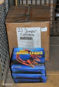 3x Silver Styles SSJL200BX 200amp jump lead sets, 19x Silver Styles SSJL200 200amp jump lead sets