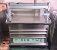 Burlodge Multigen II catering trolley - L 1250 x W 728 x H 1425mm