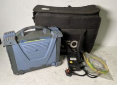 EXFO FTB-400 universal test system with cables and canvas bag
