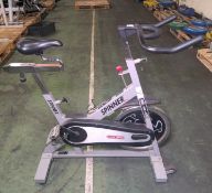 Star Trac Spinner Pro spin bike - L 1150 x W 500 x H 1100mm
