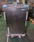 Socamel Ergoserv stainless steel tray trolley - W 800 x D 920 x 1375mm