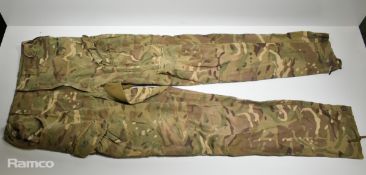 Various types of ex-military camo clothing - may include accessories - 217kg