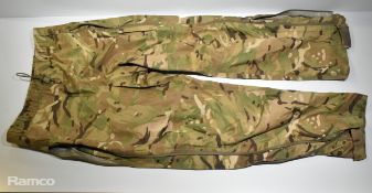 Various types of ex-military camo clothing - may include accessories - 204kg