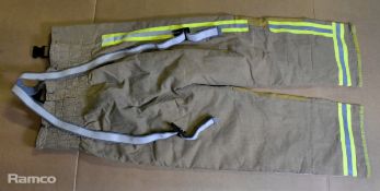 72x pairs of Firefighter trousers - mixed styles and sizes - not safety tested
