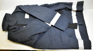 70x Firefighter tunics - mixed styles and sizes - not safety tested