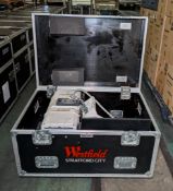 ChainMaster C1 electric chain hoist in black flight case - W 1000 x D 680 x H 650mm
