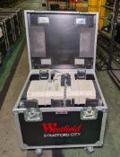 ChainMaster C1 electric chain hoist in black flight case - W 1000 x D 680 x H 650mm