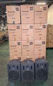 12x Panasonic RAMSA WS-AT200 12 inch moulded-resin loudspeakers in original packaging (palletised)