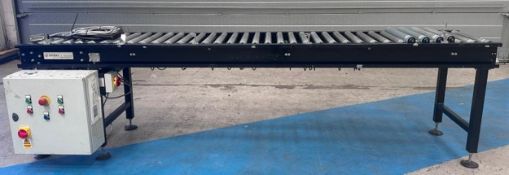 Ocon powered flexible / expandable roller conveyor system - 3 conveyors included