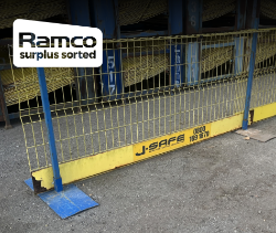 Major sale of J-Safe temporary edge protection & fall protection systems – over 1300 safety mesh barriers plus posts, base plate and stillages