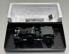 A Minichamp 1/18 Scale Diecast model of a Bentley 4 1/2 litre Blower in green, in orignal box.