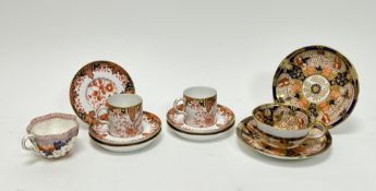 A collection of English late 19th and 20th Century porcelain in the Imari palette with gilt