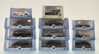 A collection of Oxford Automobile Company car models comprising 1/43 scale models - Jaguar MKVIIM