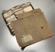 WWII ephemera: a box of wartime letters from a service man writing home