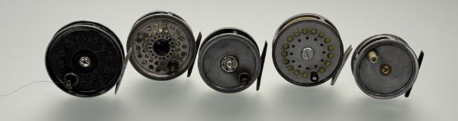 Trout fishing reels; 3 1/2 The Gordon, Sharpes of Aberdeen, The Scotia, Alex Martin 3