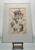 A Contemporary School, A Jack in the box with tumbling clowns, mixed media on paper, unsigned,
