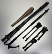 Rifle stands and supports included one Knobled-Jagol, Munchen tripod, a leader monopod, three