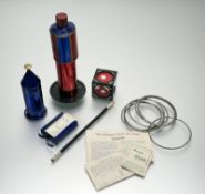 A collection of Vintage Magicans Tricks comprising, a Magic Wand from the Ernest Sewell Series
