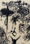Raczkowski (European 20thc School), A dystopian underworld creatures, ink and pen, signed bottom